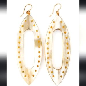 Ashley Pittman Light Horn Dangle Earrings